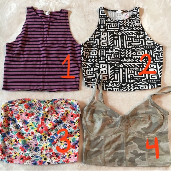 2/$9 CROP TOPS! Basics, Boho & Geometric Patterns - Picture 2 of 5